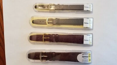 Correas de reloj HIRSCH RAINBOW genuinas CUERO MARRÓN o NEGRAS NUEVAS EN STOCK MUCHAS TALLAS Foto 1 de 4