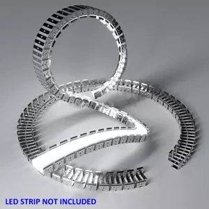 LED Strip Light Channel Profile Mount Holder Clip for Silicone LED Strip Channel - Picture 1 of 42