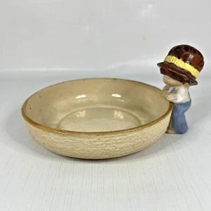 Trinket Geschirr Keramik Runde Figur Steinzeug Hergestellt Japan Spaghetti Vintage - Bild 1 von 9