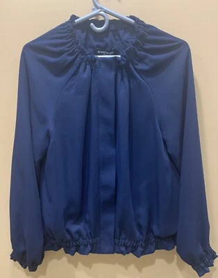 Kenneth Cole New York Women’s Indigo Poly Jacket NWT $129 M - Image 1 of 4