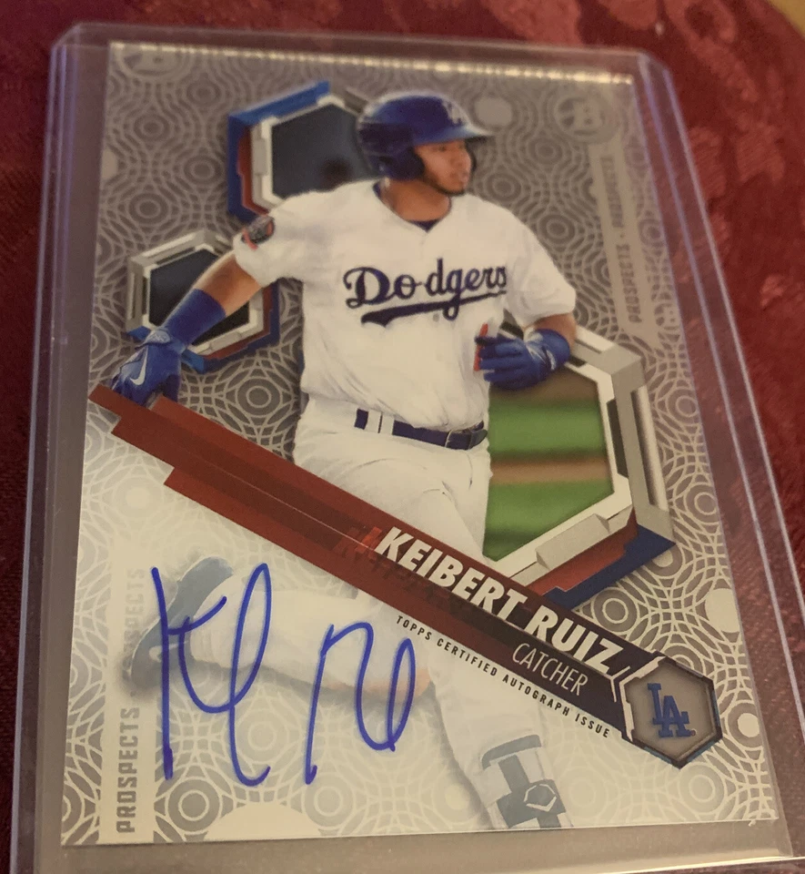 Keibert Ruiz 2018 Bowman Hi Tek AUTO, Washington Nationals - Image 1 of 2