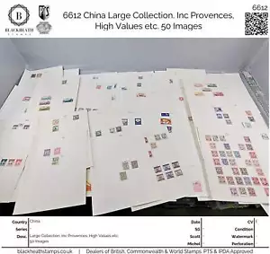 6612 China Large Collection. Inc Provences, High Values etc. 50 Images - Picture 1 of 24
