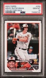 2023 Topps Adley Rutschman caja de coleccionista novato oroplas #250 PSA 10 Pop 15 - Imagen 1 de 2
