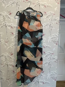 Shift Dress With Front Flap, Cool For Holidays, Sleeveless, Size 12 - Picture 1 of 6