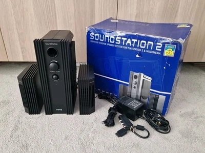 Logic 3 SoundStation 2 300W Subwoofer Speaker System PlayStation 2 Boxed - VGC - Image 1 of 4