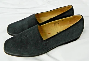Cole Haan Damenschuhe Größe 7,5 Schwarz Wildleder Halbschuhe Slipper Leder Flach F4410 - Bild 1 von 8