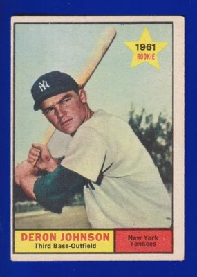 DERON JOHNSON yankees 1961 TOPPS #68 VG-EX NO CREASES - Image 1 of 2