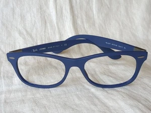Ray-Ban RB4207 LiteForce 6015/8G Eyeglasses Blue Frames Only 52-17 3N Made Italy - Picture 1 of 4