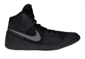 New Nike Fury Wrestling Shoes Men's Size 9 Black AO2416-010 MMA combat Boxing - Picture 1 of 8