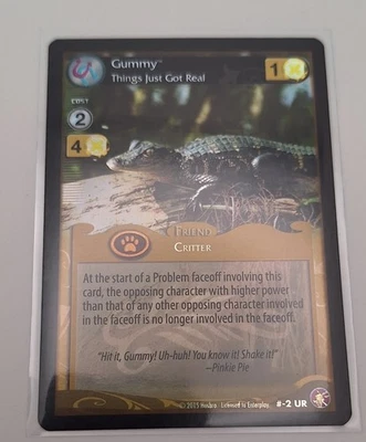 My Little Pony CCG ULTRA RARE Gummy Things Just Got Real #-2 Absolute Discord AD - Image 1 of 2