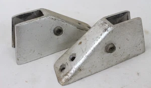 Vintage Holz Boot Windschutzscheiben Halterungen Chris Craft ? Wirbelwind ? 08104 L R Teil - Bild 1 von 9