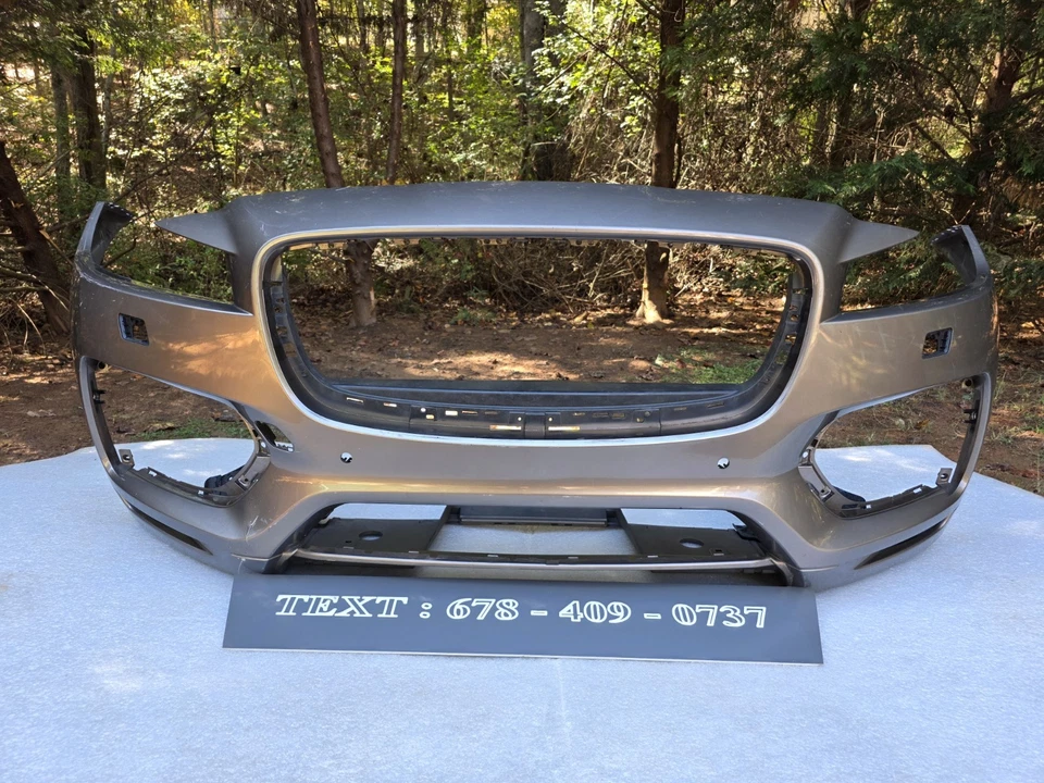 2017-2020 JAGUAR F-PACE S R-SPORT FRONT BUMPER COVER OEM HL8M-17F003 NO SHIPPING - Image 1 of 4