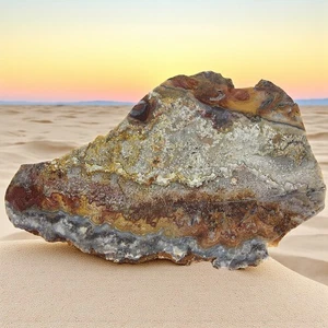 Crazy Lace Agate, slab, old stock, cabbing rough, #R-6604 - Picture 1 of 12