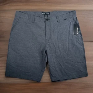 NWT Travis Mathew El Dorado Short Men Size 40 Black Casual Stretch Waistband - Picture 1 of 9