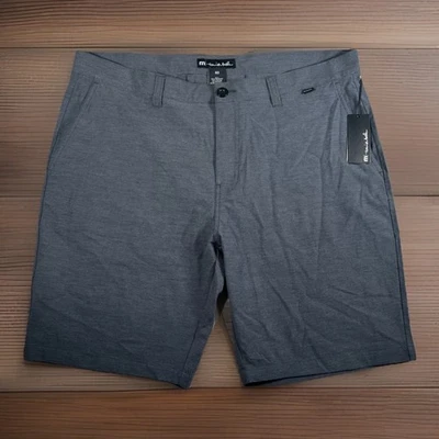NWT Travis Mathew El Dorado Short Men Size 40 Black Casual Stretch Waistband - Image 1 of 4