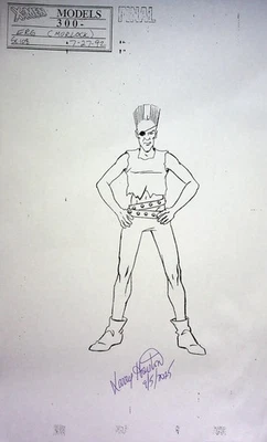 X-Men The Animated Series 1994 Production SIGNED LARRY HOUSTON Model Cel Copy - Image 1 of 2