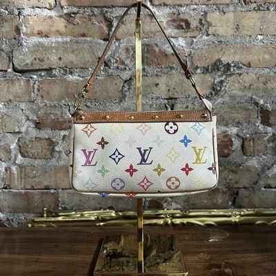 Vintage Louis Vuitton Takashi Murakami Monogram Multicolore Pochette Accessoires - Image 1 of 4
