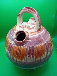 Mexikanische handbemalte Tonkeramik Wasserkrug oder Krug - Bild 1 von 6