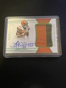 2017 National Treasures David Njoku RPA 55/85 Rookie Patch Auto - Bild 1 von 2