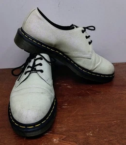 Zapatos Oxford Dr Martens 1461 Brillo Para Mujer Talla 9 EE. UU. Marfil Blanco Brillante - Imagen 1 de 10