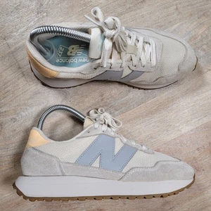 Zapato Deportivo New Balance 237 Beige Blanco Mujer Talla 6 Informal Neutro Retro - Imagen 1 de 11