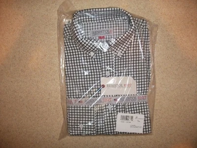 Resistol 1927 Men's Black/White Checked Western Shirt Medium NWT Made in USA! - Image 1 of 4