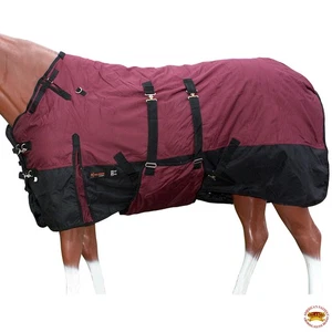 HILASON 1200D Winter Waterproof Poly Horse Blanket Belly Wrap | Turnout - Picture 1 of 8