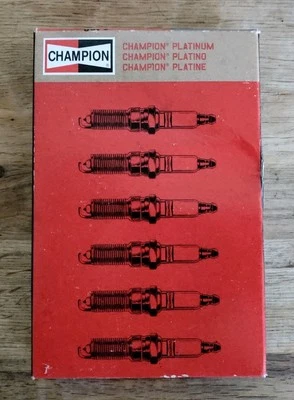 6 Pack of 3408 Champion Platinum Spark Plugs 3408 Rs10pyc Spark Plugs New in Box Foto 1 de 4