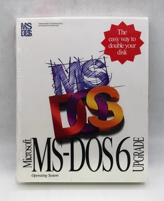Microsoft MS-DOS 6.0 Operating System Software Upgrade 3.5" Disks *BRAND NEW* - Image 1 of 3