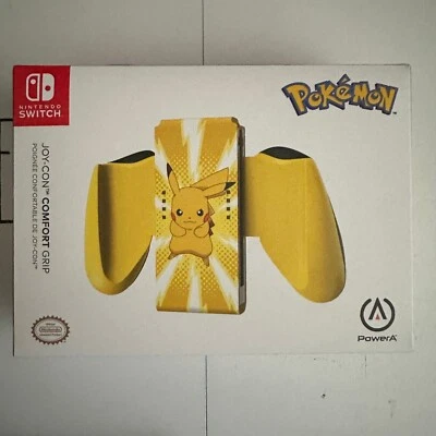 PowerA NS Joy-Con Comfort Grip - Pikachu Yellow Edition *New in Box* - Image 1 of 4
