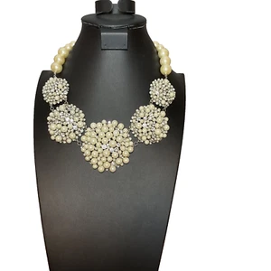 Boston Proper Gorgeous Precious Pearl Statement Necklace NWT Rhinestone/Pearl - Picture 1 of 14