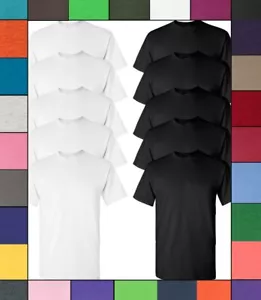T-shirt uomo Gildan ultra cotone confezione da 10 6,0 once 100% magliette preshrunk S-3XL G200 - Foto 1 di 30