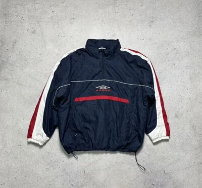 Vintage 90s Anorak Puffer Jacket Umbro Big Logo Y2K - Image 1 of 4