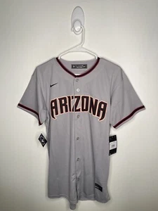 Nike MLB Arizona Diamondbacks Jersey Boys Sizes Stitched Gray Baseball - Picture 1 of 4