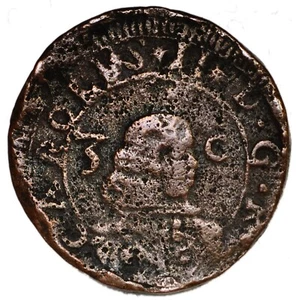 ITALIA CAGLIARI CARLO II DI SPAGNA, 3 CAGLIARESI 1668 - Imagen 1 de 2