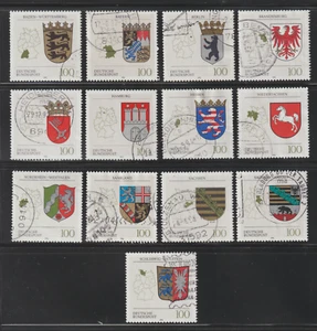 Germany 1992-94 SC# 1699 - 1713 - Coats of Arms of States - Used Lot # 169 - Picture 1 of 2