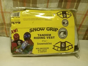Snow Grip Tandem Reitweste mit Griffen Schneemobil Schneemaschine Reiten doppelt - Bild 1 von 9