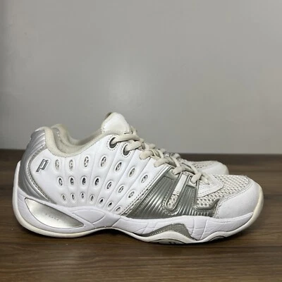 Prince T22 Women’s Size 8.5 White Silver Tennis Shoes 8P985862 - Image 1 of 4
