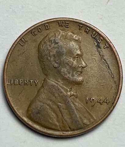 1944 LINCOLN WHEAT CENT RIM TO RIM HUGE DIE CRACK! MINT ERROR! #144 Cover