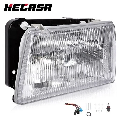 Faro faro con bombilla lado conductor izquierdo para camiones Peterbilt 375 385 transparente Foto 1 de 4