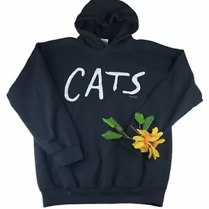 Cats Broadway Musical 1981 Hoodie Pullover Sweatshirt Black Size Medium - Picture 1 of 12