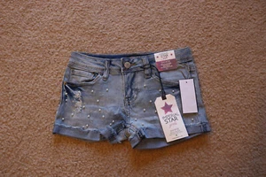 Imperial Star Girl’s Light Blue Jeans Shorts Shortie Regular Rise Cotton Blend S - Picture 1 of 4