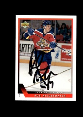 Rob Niedermayer 1993-94 Upper Deck Panthers authentic autographed card - Image 1 of 2