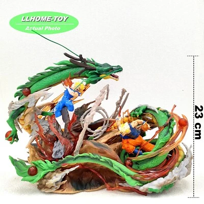 Anime Dragon Ball Z Majin Vegeta VS Majin Son Goku Shenrong Figure Statue Toy - Image 1 of 4