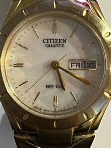 Citizen WR100 Ladies Quartz Watch - Mother Of Pearl Dial - Working