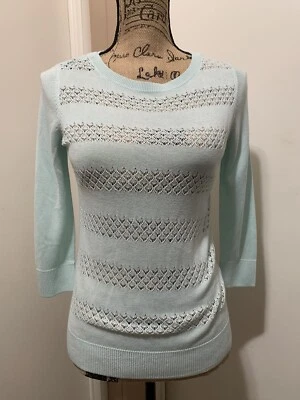 Suéter Tejido Banana Republic Verde Menta Pálido Manga 3/4 Talla XS Foto 1 de 4