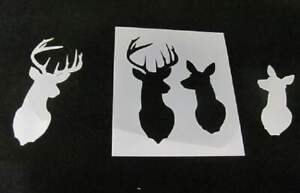Pochoir Buck Doe Deer famille Mylar réutilisable durable L244*_*