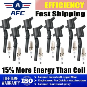 8 Ignition Coil+ Spark Plug for 1997-2005 Ford E-150 Club Wagon 4.6L 5.4L  DG508 - Picture 1 of 10