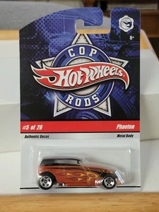 Hot Wheels 2009 "Cop Rods" Phaeton #5/26 still carded 1/64 - Picture 1 of 5