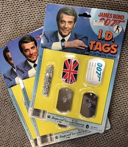 1984 James Bond 007 I.D. TAGS Imperial Toy Corp. MOC C-6.0 Roger Moore - Picture 1 of 5